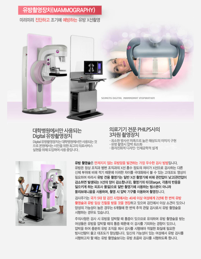 유방촬영장치(mammography)